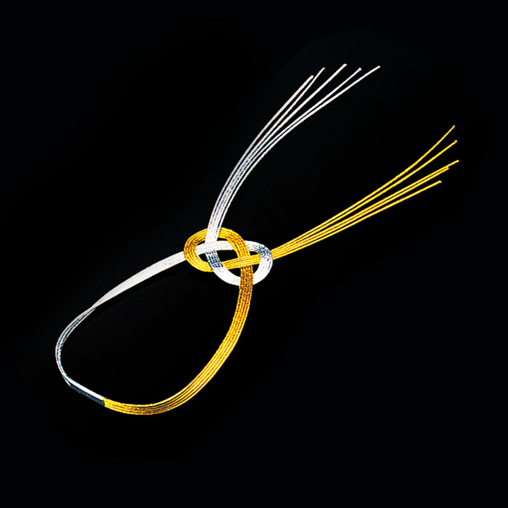 【展示用】水引 あわじ結び 金白 展示用】水引 あわじ結び 金白