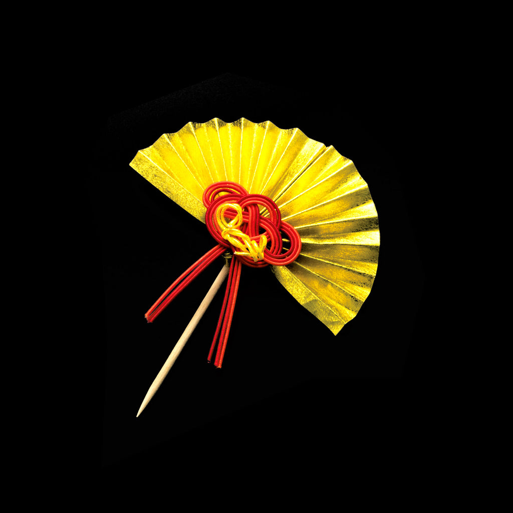 香扇水引50個 Mizuhiki Celebration Decoration (with toothpick) Celebration Fan
