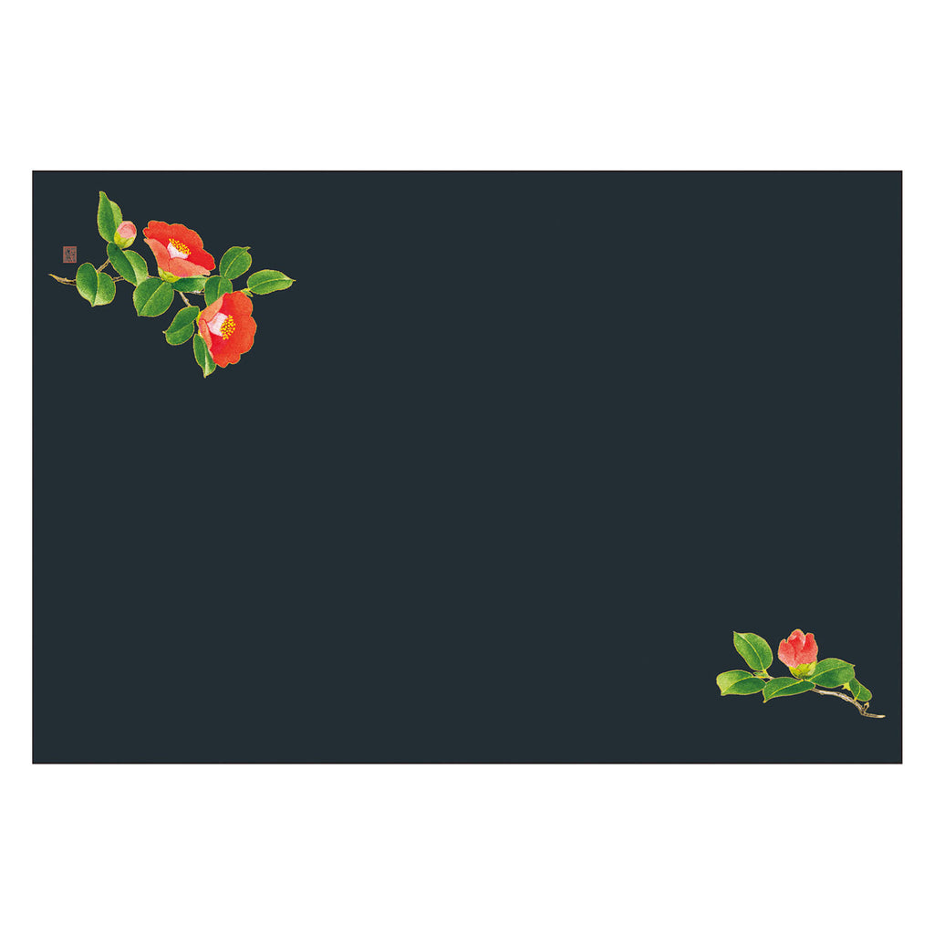 13.3 inch (3 shaku) antibacterial Shikisai mat, mysterious flower