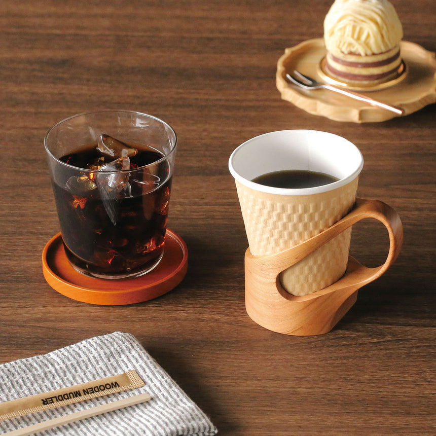 Wooden cup holder