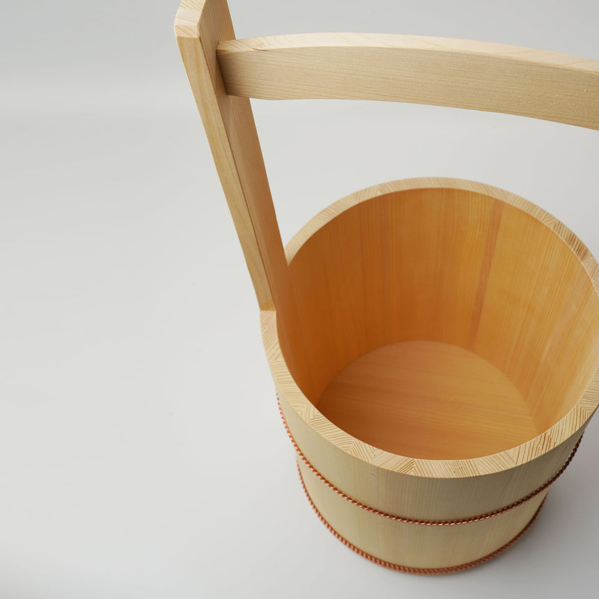 Sawara wood and bucket