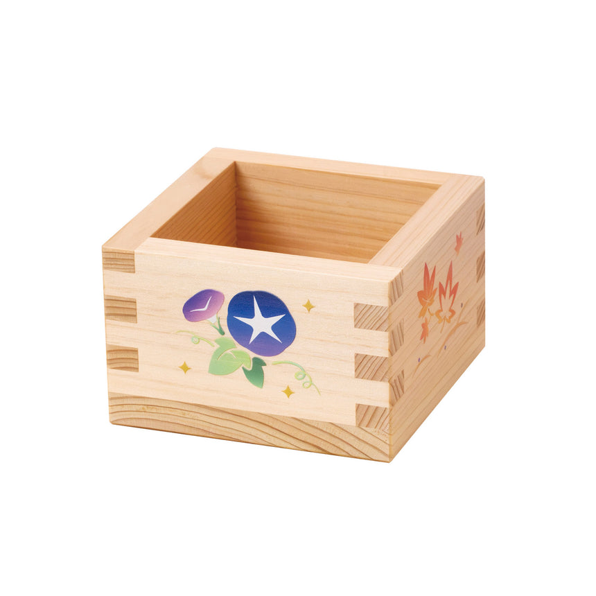 彩りひのき１合桝(四季/四面カラー)