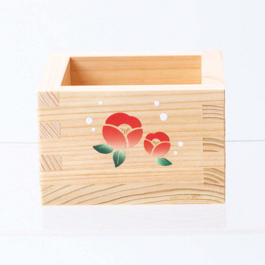 彩りひのき１合桝(四季/四面カラー)