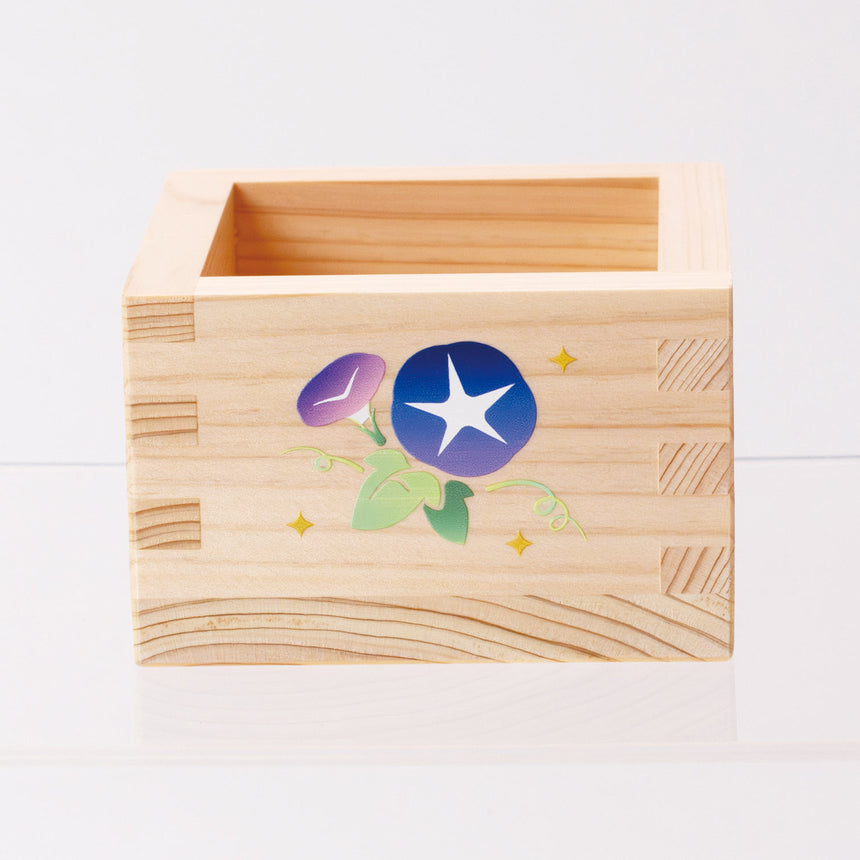 彩りひのき１合桝(四季/四面カラー)