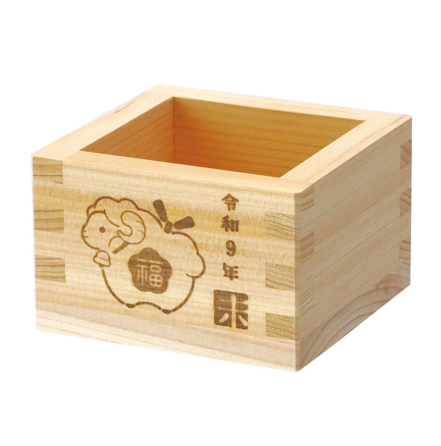 東濃ひのき・一合桝　未　(無塗装)