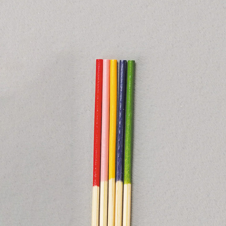 彩り竹丸串(100本入)  細(赤)