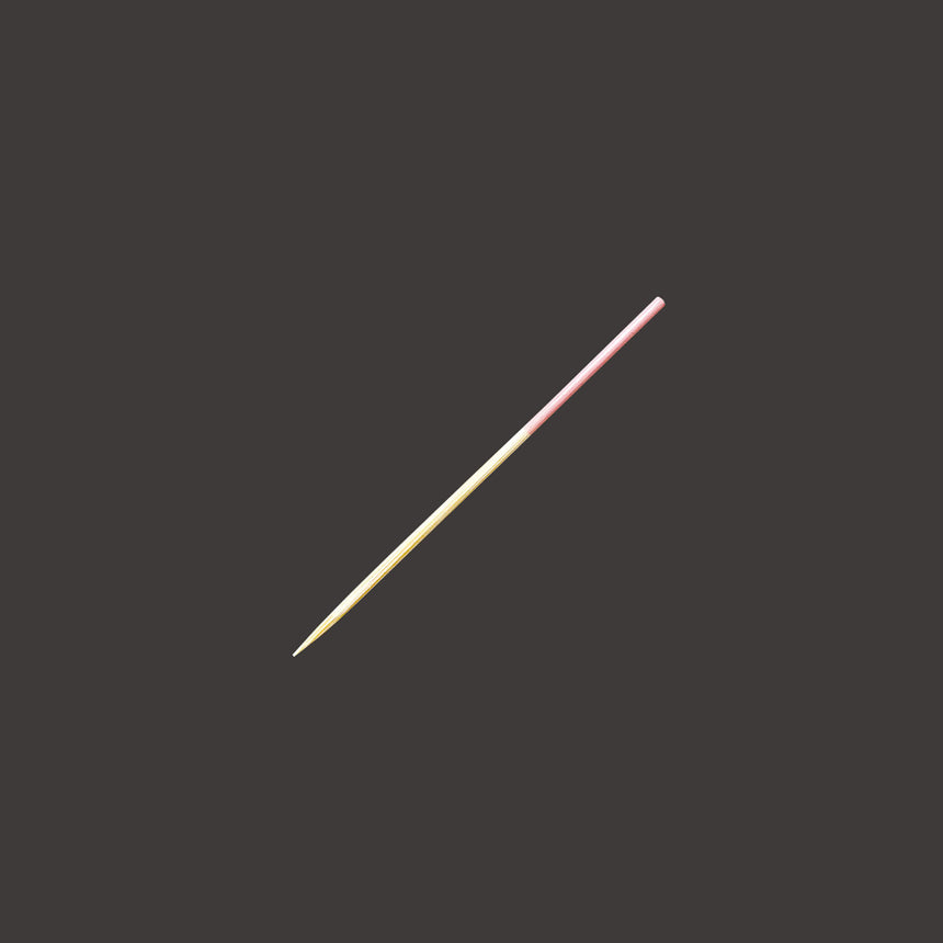 彩り竹丸串(100本入) 細 (桃)