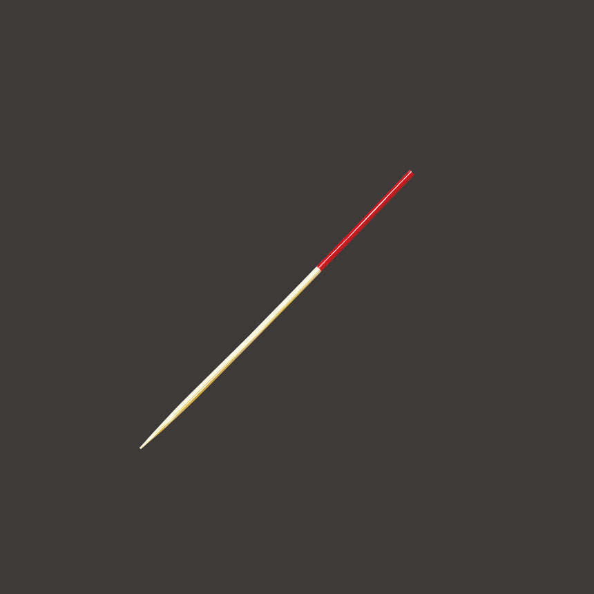 彩り竹丸串(100本入)  細(赤)