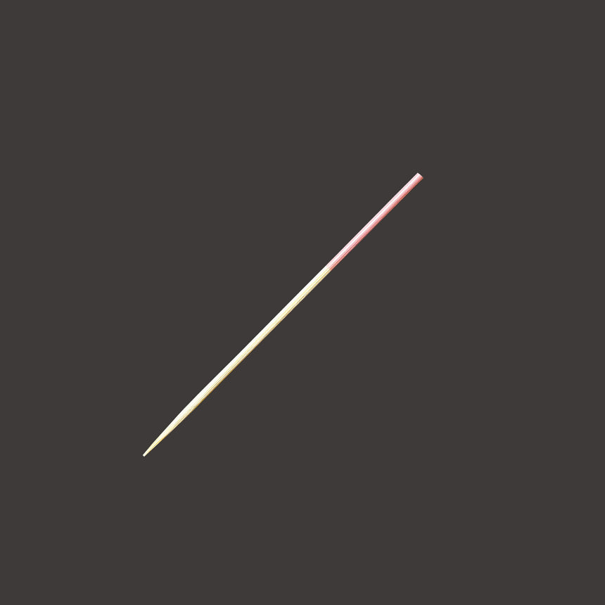 彩り竹丸串(100本入) 細 (桃)