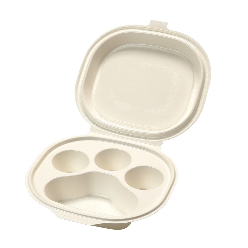 紙弁当BOX（にゃ～ん）白　（25個入）