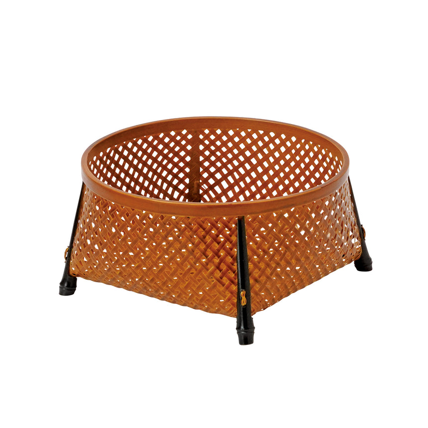 上竹細工・四つ足丸篭