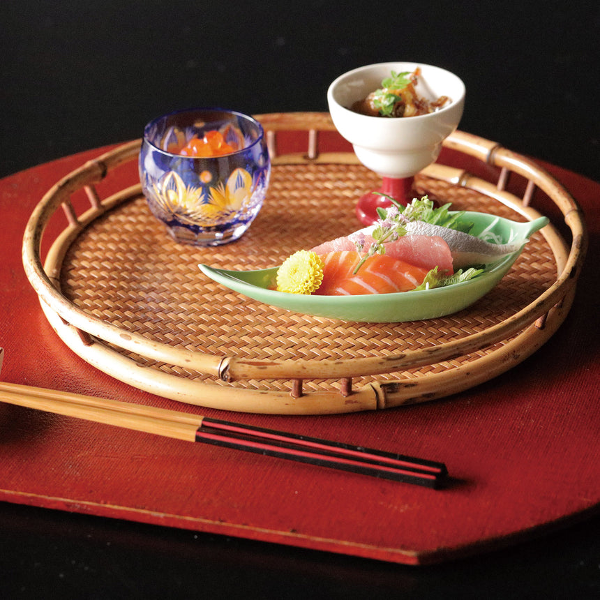 上竹細工・枠付平篭