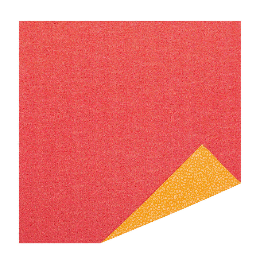 Layered box wrapping: Pine and plum (red x orange) &lt;10 pieces&gt;