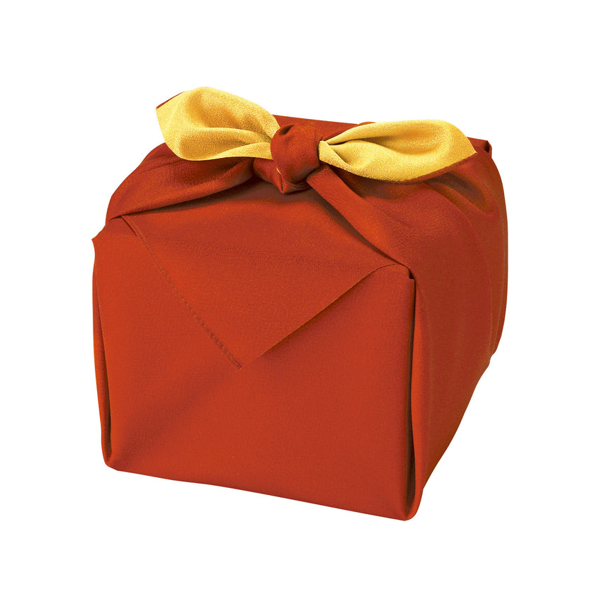 Jubako wrapping, plain on both sides (red x golden brown) &lt;10 pieces&gt;