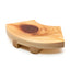 Hinoki/Red knot mini serving tray, fan-shaped (with non-slip surface)