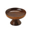 Wooden high-pedestal delicacy container, brown