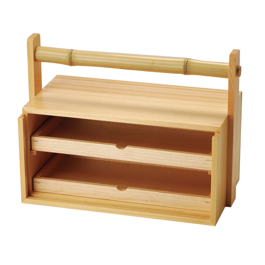 Hinoki Okamochi Bento Box (2 Tiers) (No Watermark)