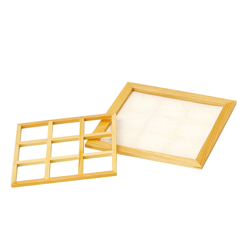 Hinoki openwork food box (large)