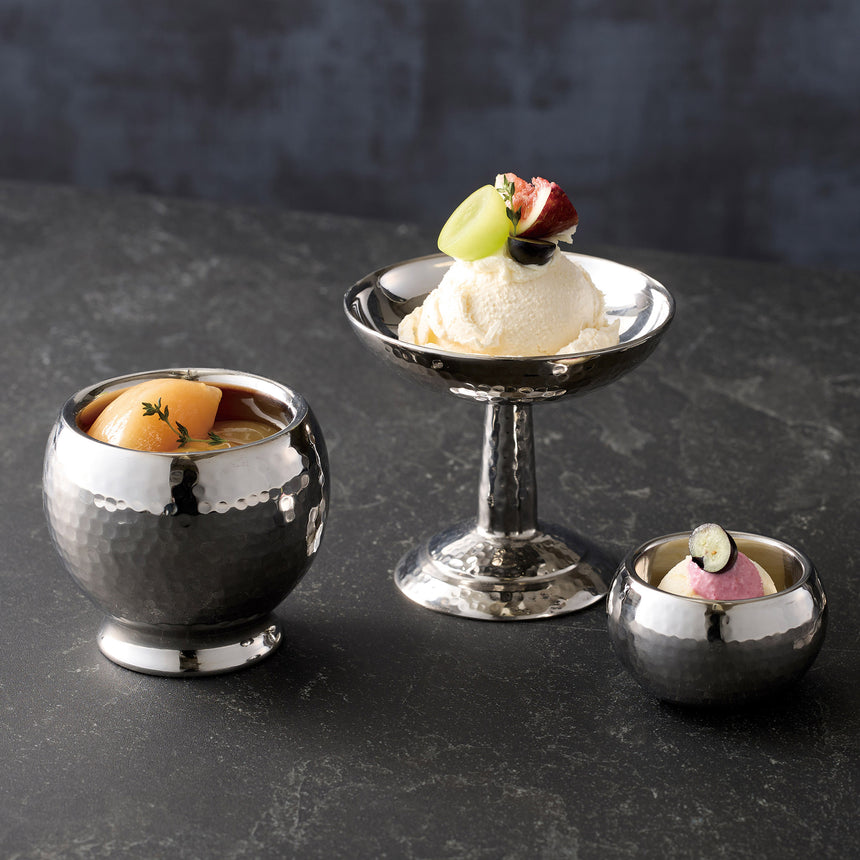 ステンレス 高台盛器 銀杯（丸底）