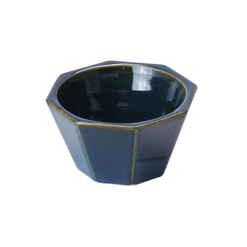 Octagonal small bowl (indigo blue)