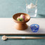 Wooden high-pedestal round bowl