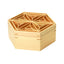 Hinoki hexagonal kumiko box