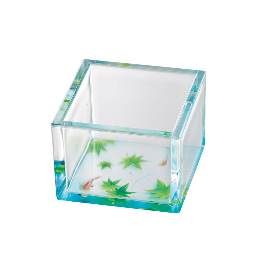 彩りクリア枡　水面(クリア）