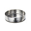 Stainless steel hammered appetizer serving dish with base, round