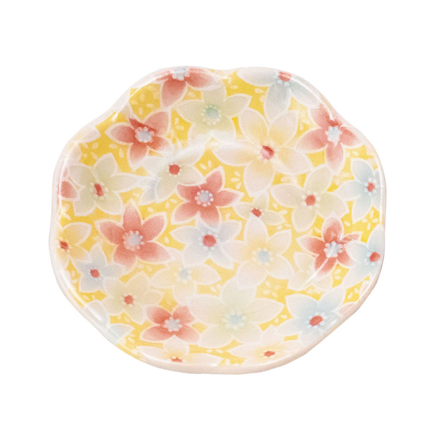 絢彩花小皿　花日和