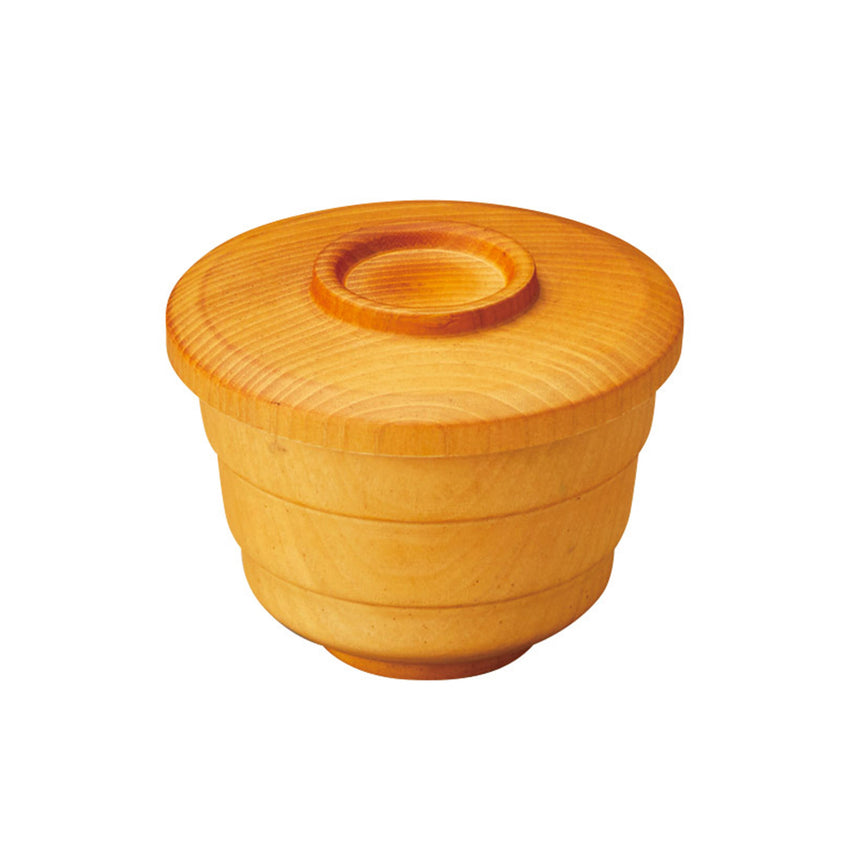 木製・蓋付飯椀　ナチュラル
