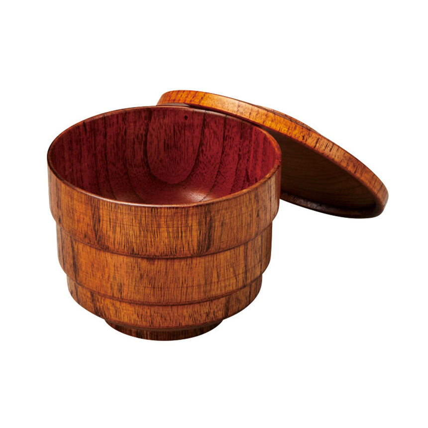 木製・蓋付飯椀 目摺り