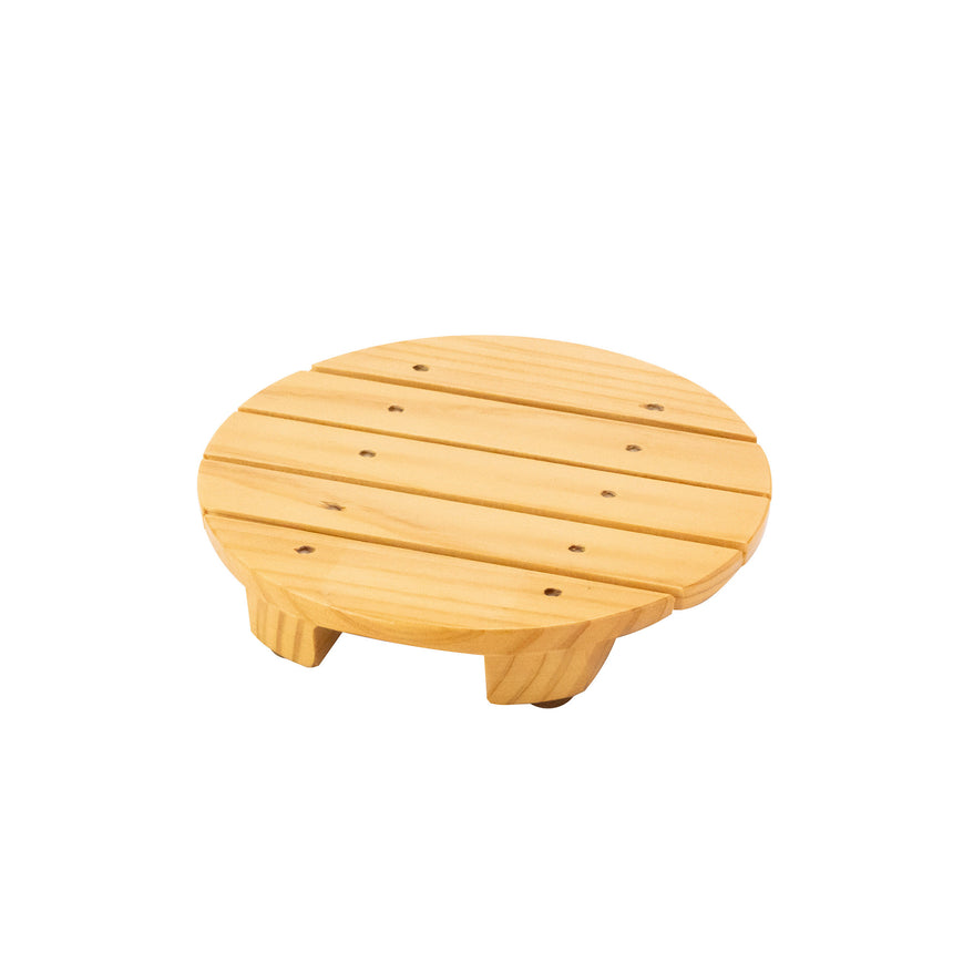 Plain wood sushi plate (B) (with non-slip surface)