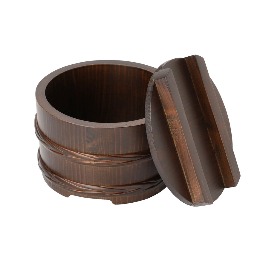 Bucket-shaped rice cooker (ancient color)