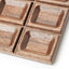 木製・板チョコ型プレート（ブラウン）