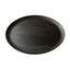 Large round cedar plate (black)