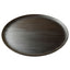 Large round cedar plate (black)