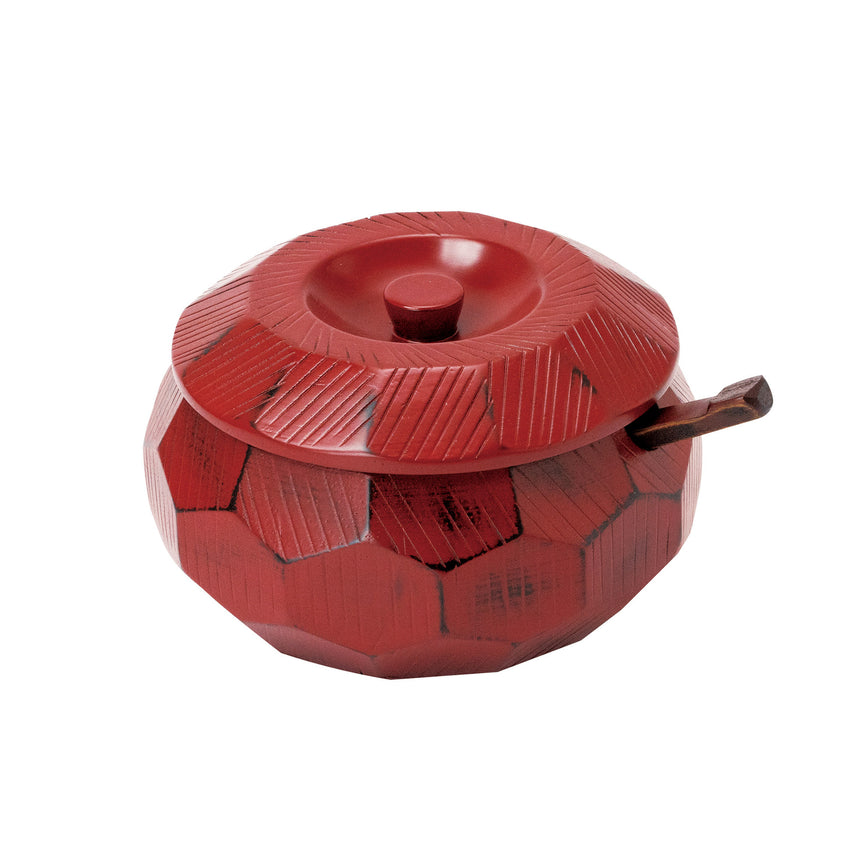 木製飯器セット(蓋・しゃもじ付)根来