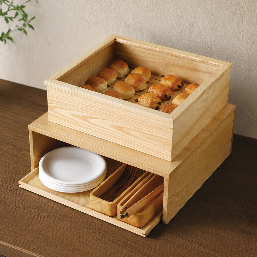 木製ビュッフェスタンド