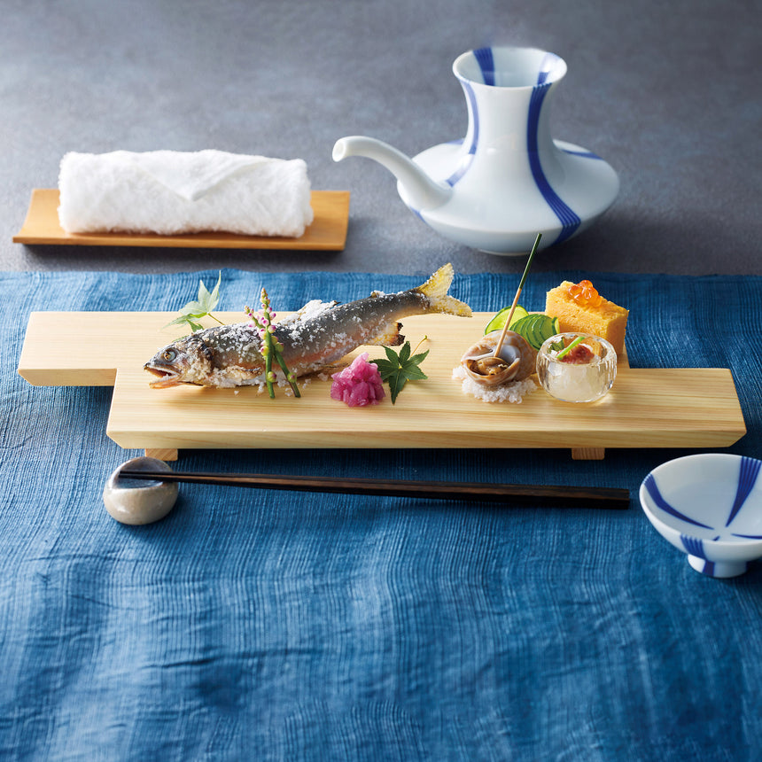 Hinoki Yatsuhashi serving dish