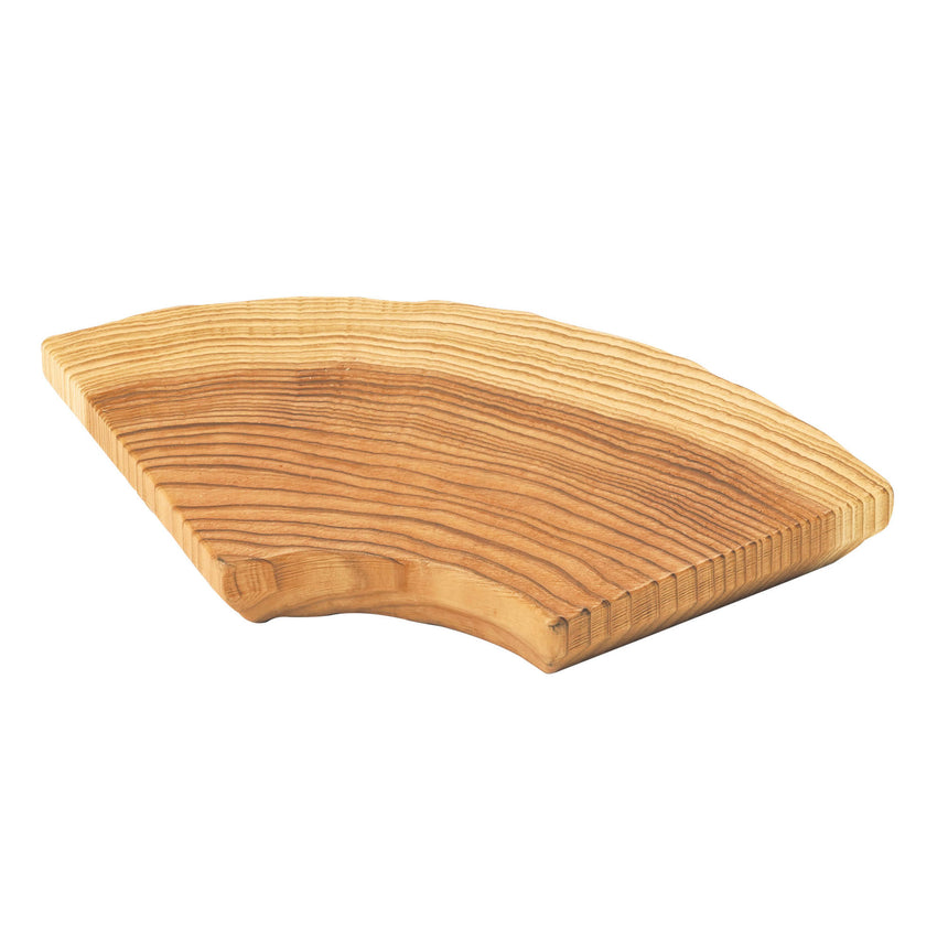 杉・年輪扇皿 クリアー