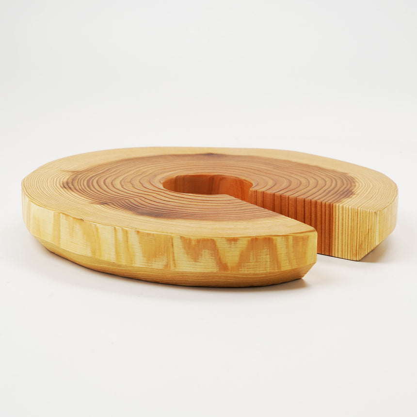 杉・鍵穴年輪皿