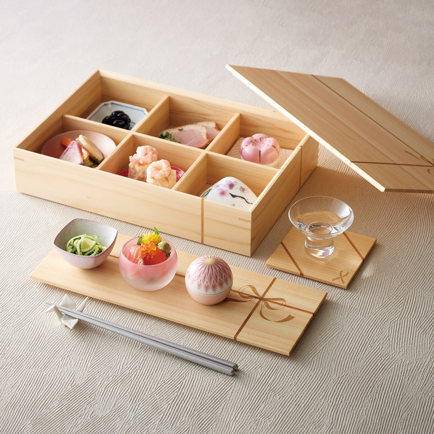 桧　縁(えにし)料理箱(6ッ仕切)