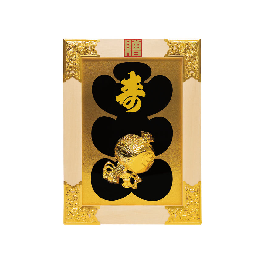 Lucky Celebration Frame No. 17 Mallet (White Wood) with Metal Fittings