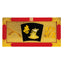 Lucky Celebration Frame 25 Horizontal Treasure Ship (Vermilion Lacquer) with Metal Fittings