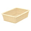 High quality rattan clothes basket, rectangular (natural)