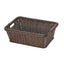 Resin clothes basket, brown (with handle)