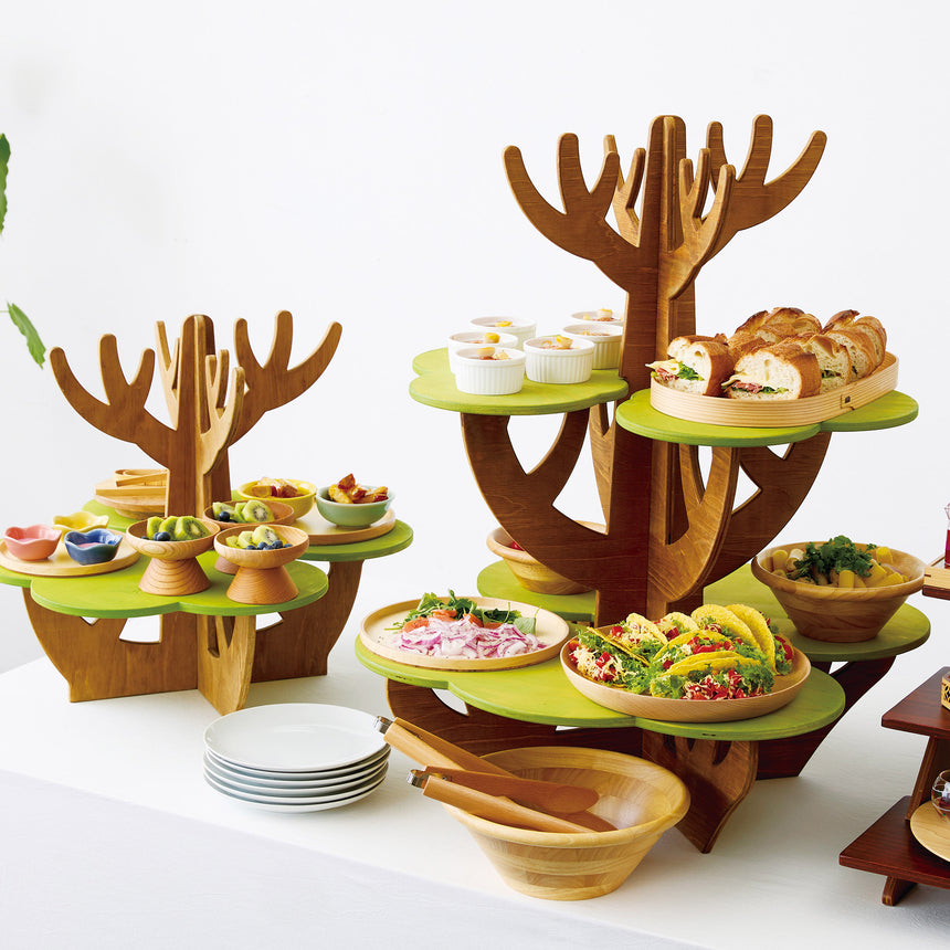 HP フォレストシェルフ　幹・ブラウン/葉・グリーン