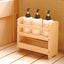 Wooden shampoo stand with EXP coating