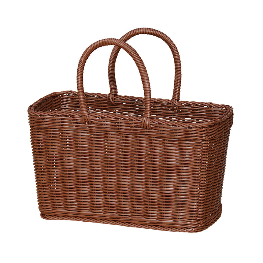 Resin Hot Water Basket, Wide, Brown