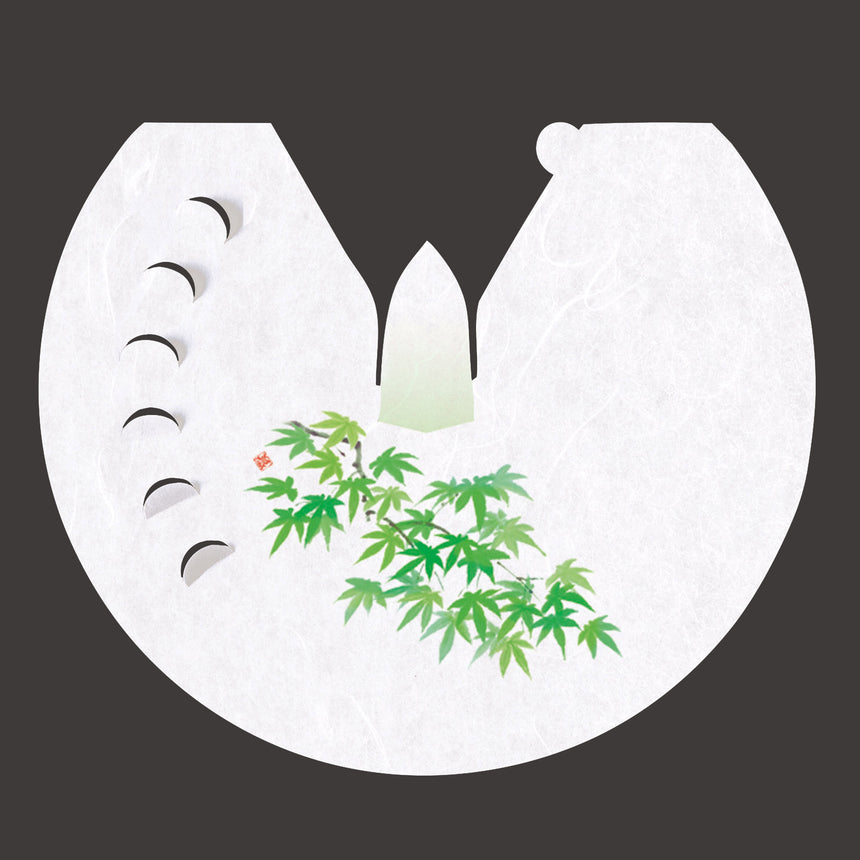 Unryu Washi Flower Eboshi Green Maple 100 sheets